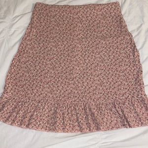 Brandy Melville Floral Skirt